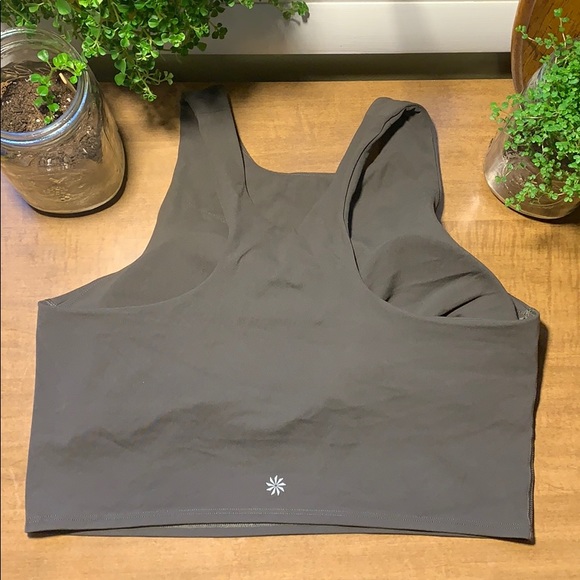 FOREST GREEN ATHLETA CROP TOP (BRA LINING) - Picture 2 of 4